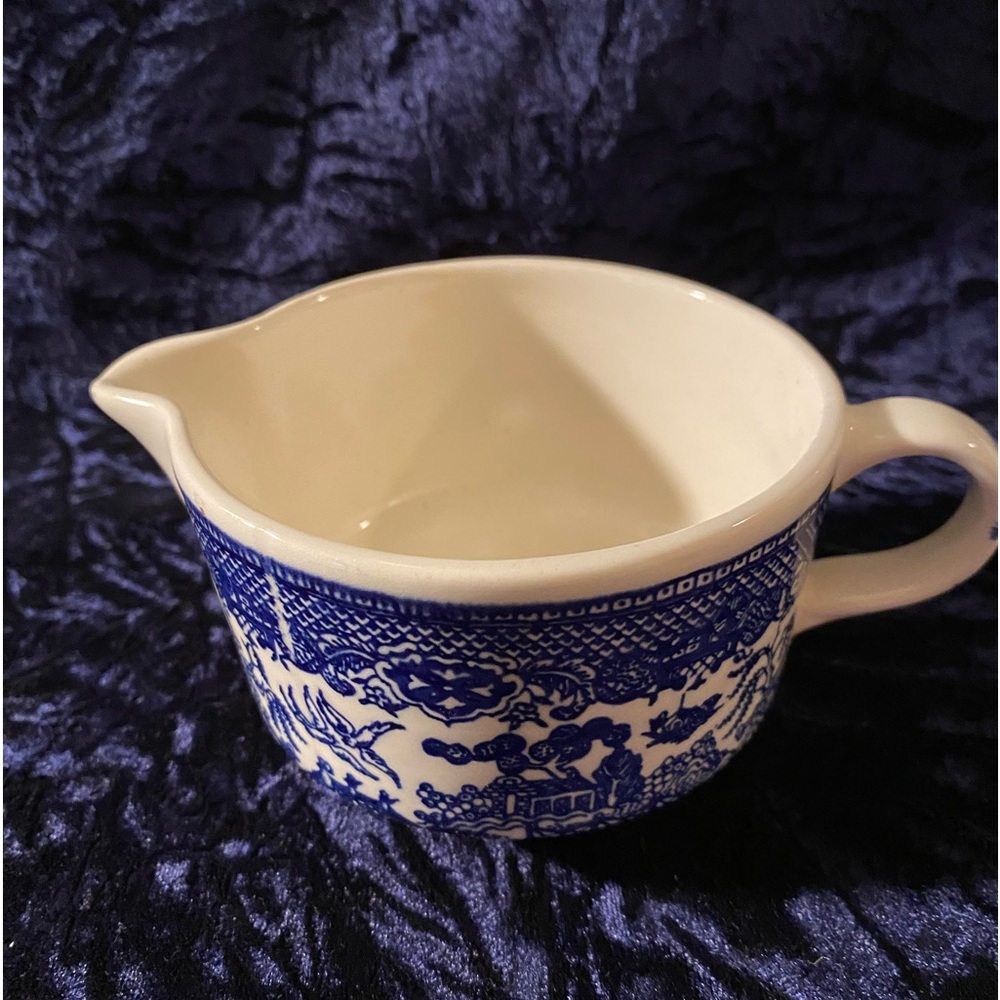 Vintage Blue Willow Creamer